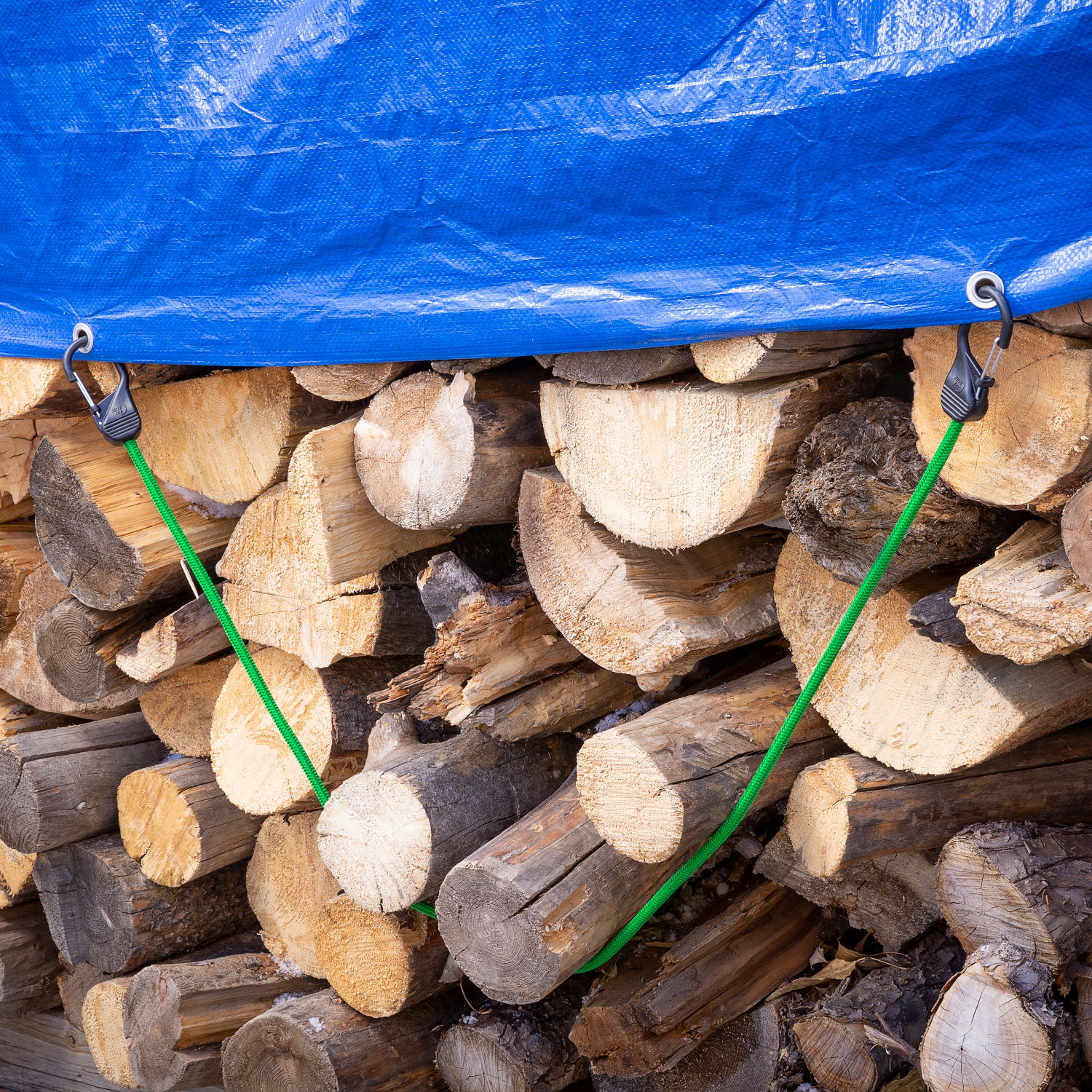 slide 5 of 5, Nite Ize SlideLock Carabiner Bungee - 48 in. - Green, 1 ct