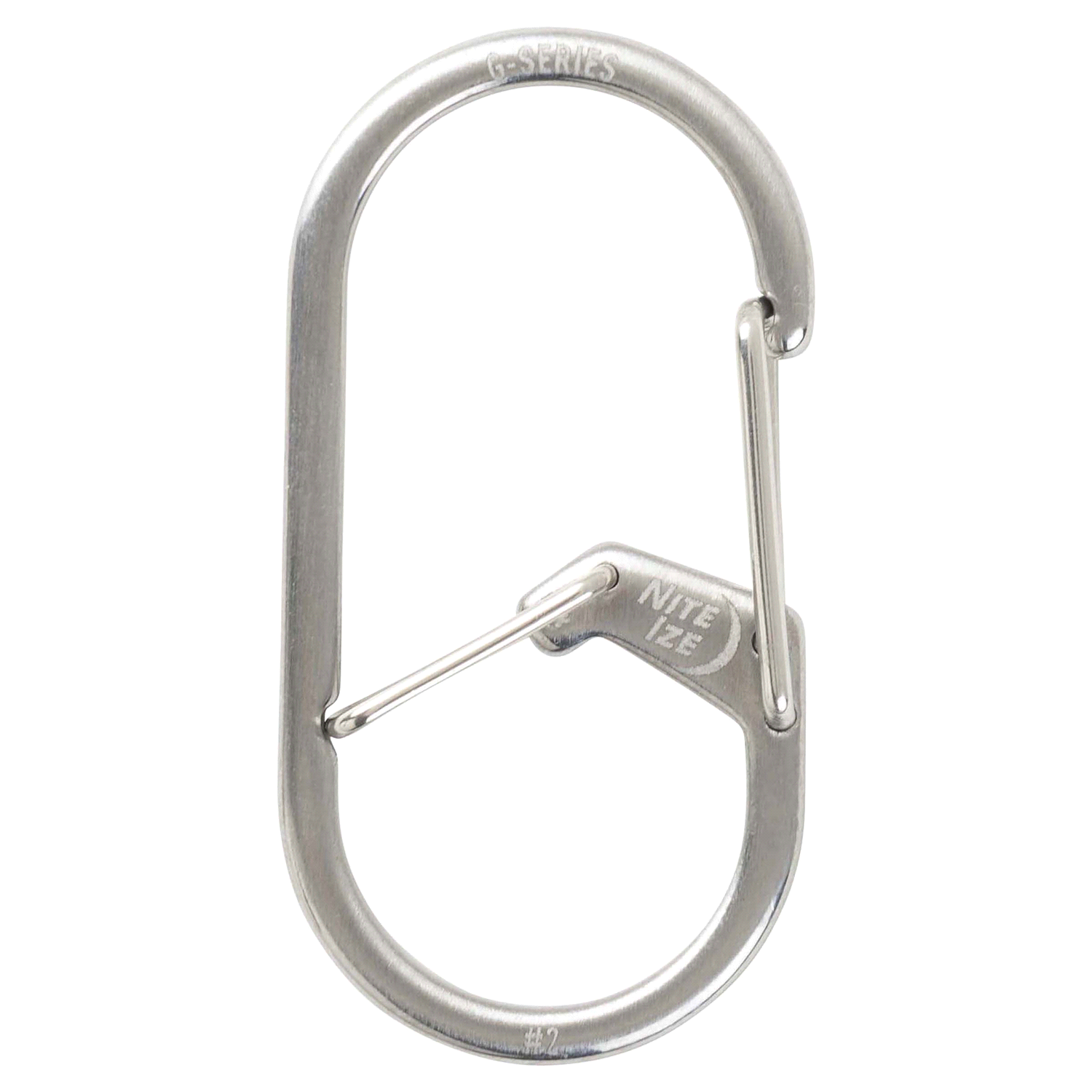 slide 3 of 5, Nite Ize G-Series Stainless Steel No. 2 Dual Chamber Carabiner 1 ea, 1 ct