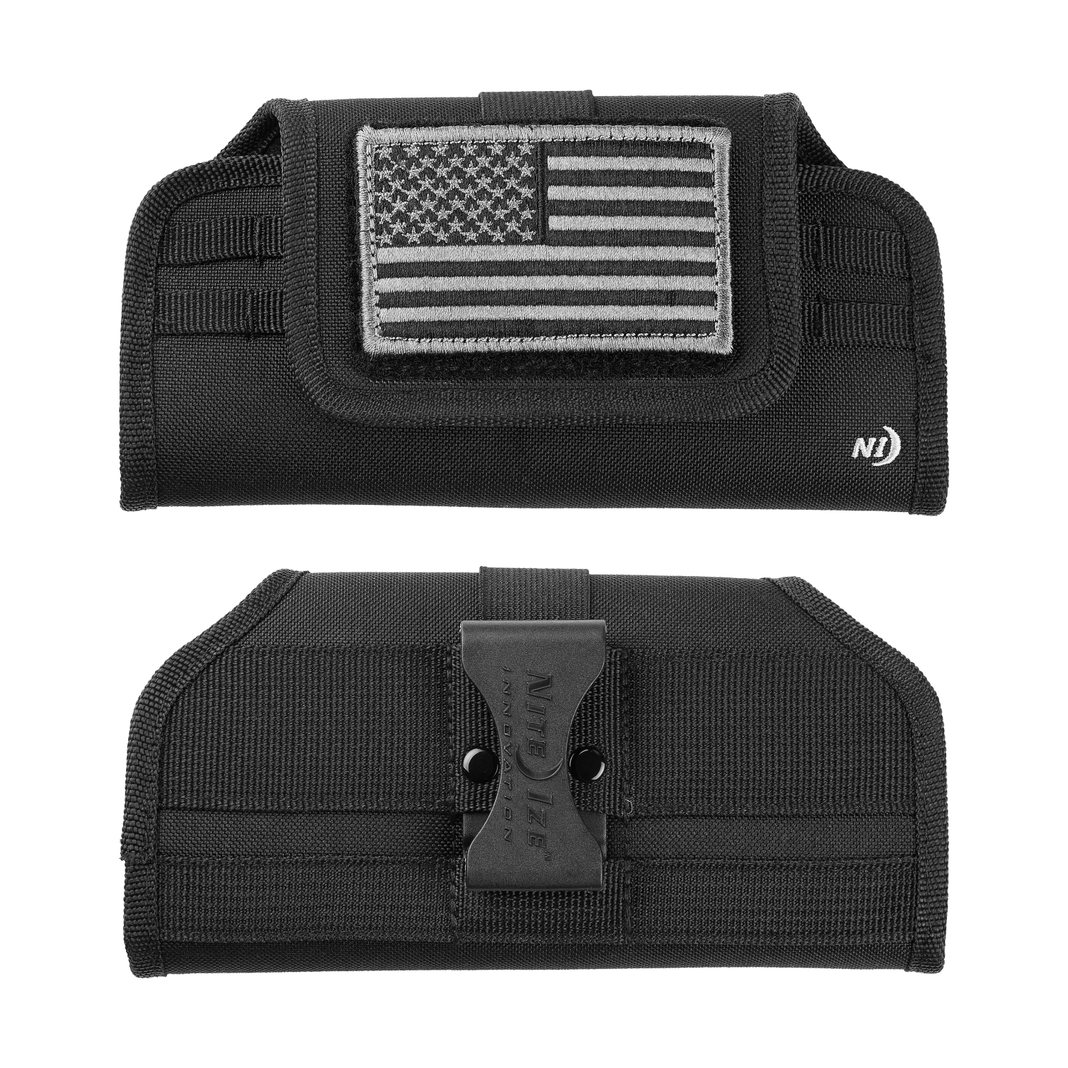 slide 3 of 4, Nite Ize Niteize Clip Case Horizontal Universal Phone Holster - XXL - USA Patch, XXL