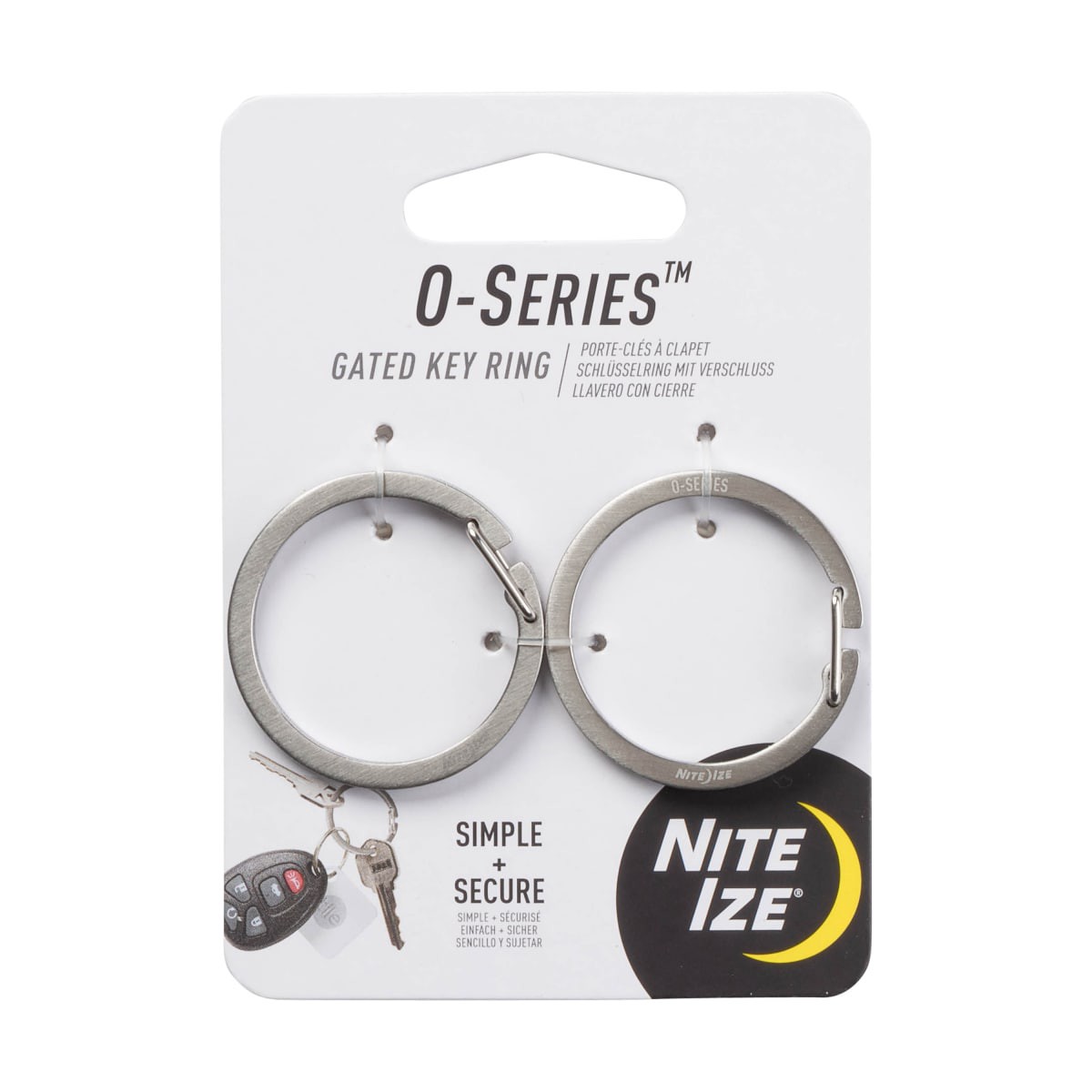 slide 1 of 29, NITE IZE O-Series Gated Key Ring, 2 ct