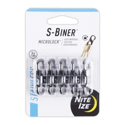 Nite Ize S-Biner MicroLock Stainless Steel - Black