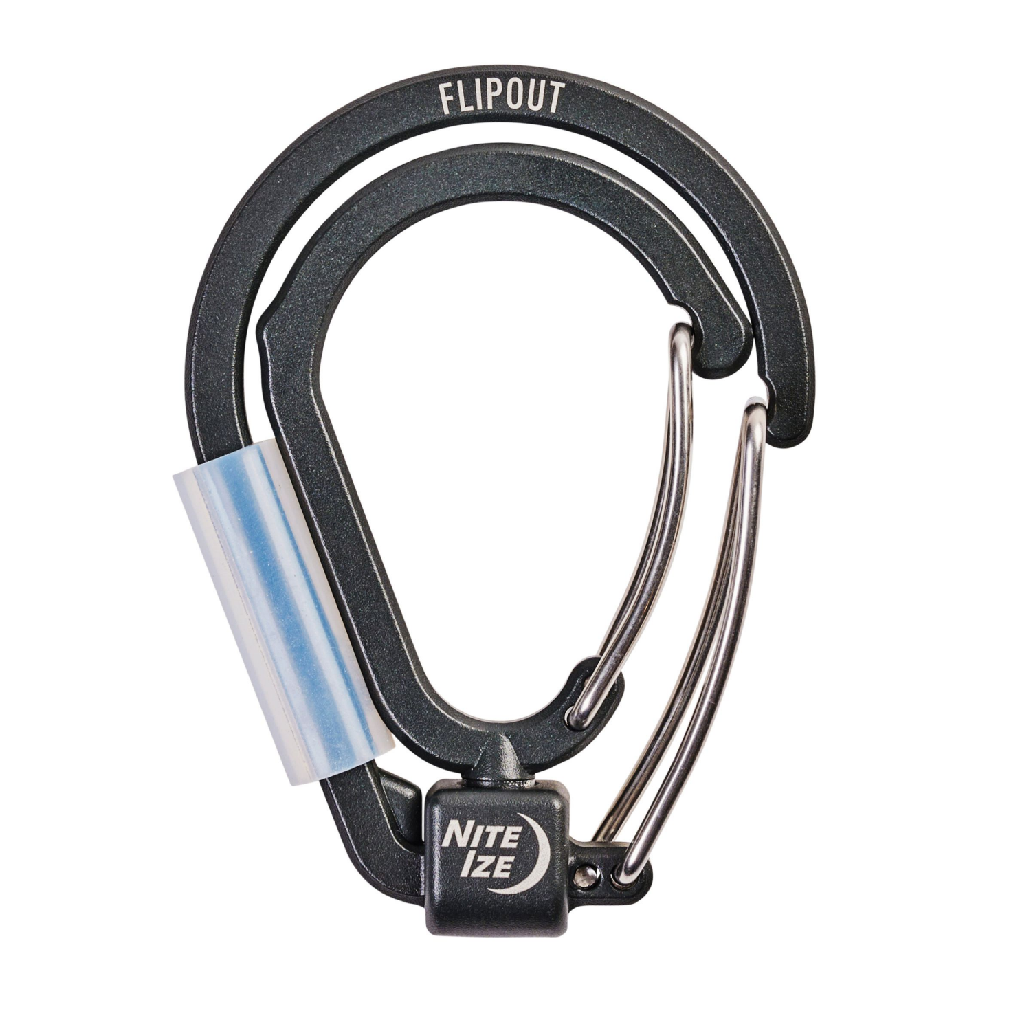 slide 3 of 5, Nite Ize FlipOut Dual 40 lb Carabiner 1 ea, 1 ct