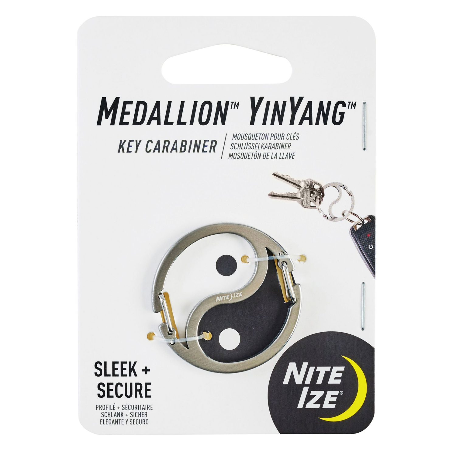 slide 1 of 5, NITE IZE NiteIze Medallion YinYang Key Carabiner, 1 ct