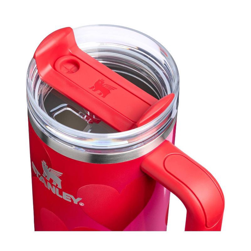 slide 3 of 3, Stanley Valentine's Day 30 oz Stainless Steel H2.0 Flowstate Quencher Tumbler Rouge Heart Gradient, 30 oz