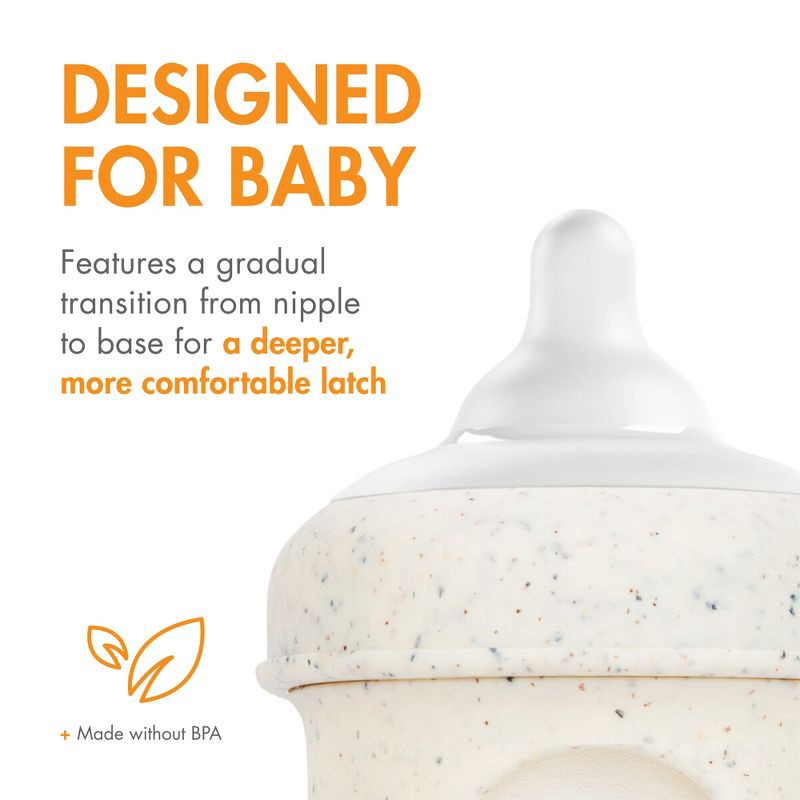 slide 2 of 7, Boon Nursh Curve Silicone Baby Bottle Nipples - Slow Flow - Stage 1 - 3pk, 1 x 3 ct