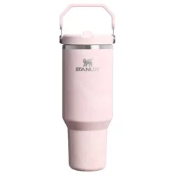 Stanley 40 oz Stainless Steel Ice Flow Flip Straw Tumbler Pink Amethyst Calacatta