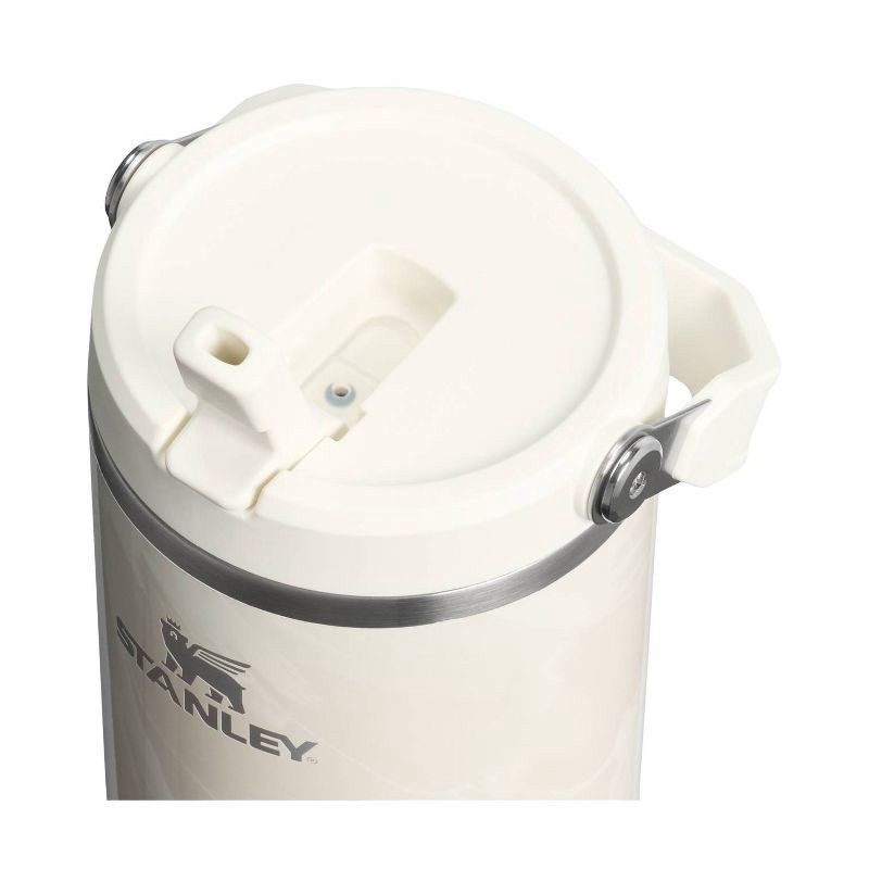 slide 3 of 4, Stanley 40 oz Stainless Steel Ice Flow Flip Straw Tumbler Calcite Calacatta, 40 oz