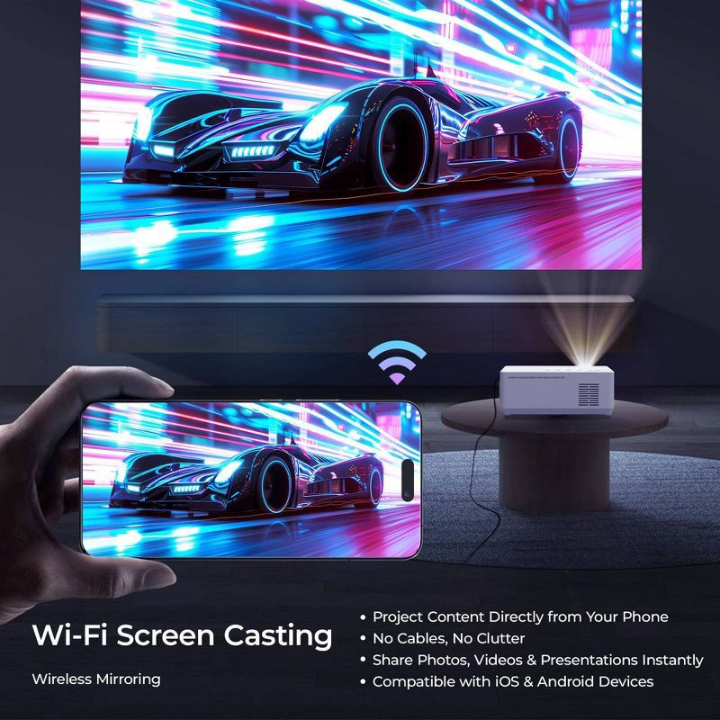 slide 7 of 10, Vankyo Leisure 3W Neo Projector - White, 1 ct