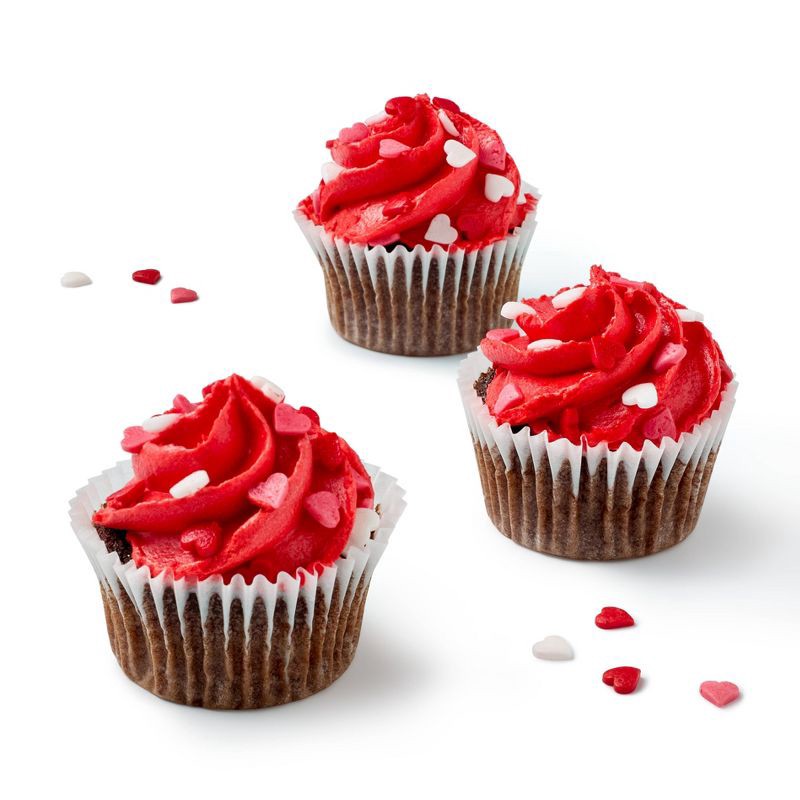slide 3 of 3, Valentine's Chocolate Mini Cupcakes - 10oz/12ct - Favorite Day™, 12 ct; 10 oz