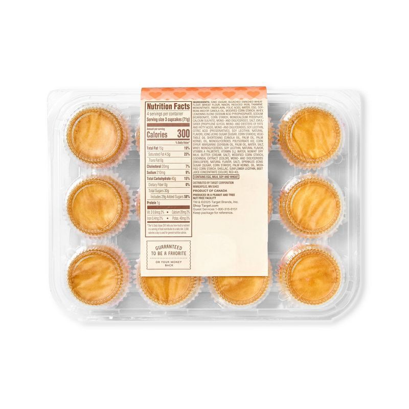 slide 2 of 3, Valentine's Vanilla Mini Cupcakes - 10oz/12ct - Favorite Day™, 12 ct; 10 oz