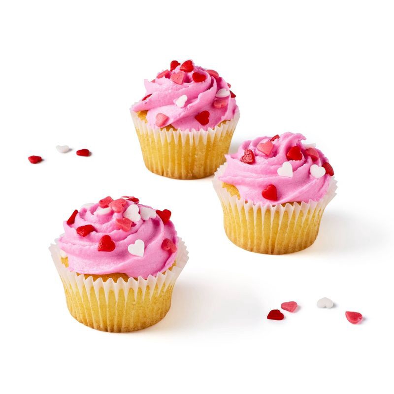slide 3 of 3, Valentine's Vanilla Mini Cupcakes - 10oz/12ct - Favorite Day™, 12 ct; 10 oz