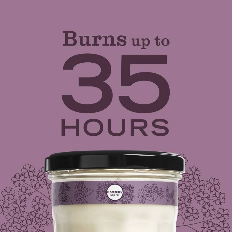 slide 6 of 8, Mrs. Meyer's Clean Day Large Soy Candle - Elderberry - 7.2oz, 7.2 oz