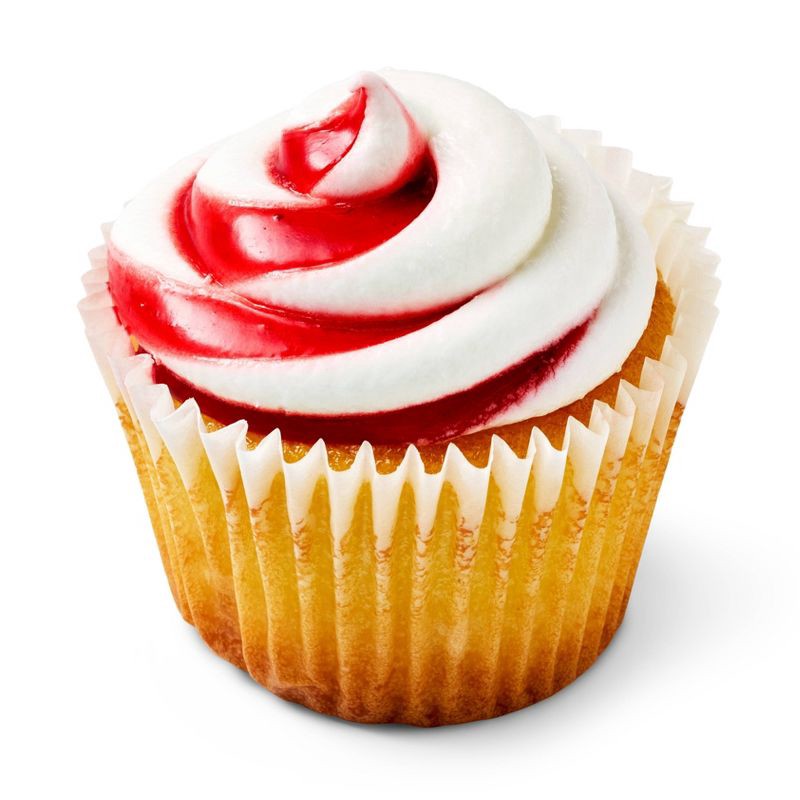 slide 3 of 3, Valentine's Strawberry Large Filled Cupcakes - 11.7oz/4ct - Favorite Day™, 11.7 oz, 4 ct