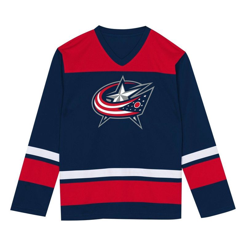 slide 2 of 3, NHL Columbus Blue Jackets Boys' Team Jersey - L, 1 ct