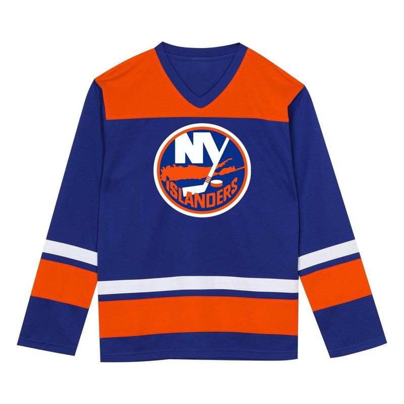 slide 2 of 3, NHL New York Islanders Boys' Team Jersey - M, 1 ct
