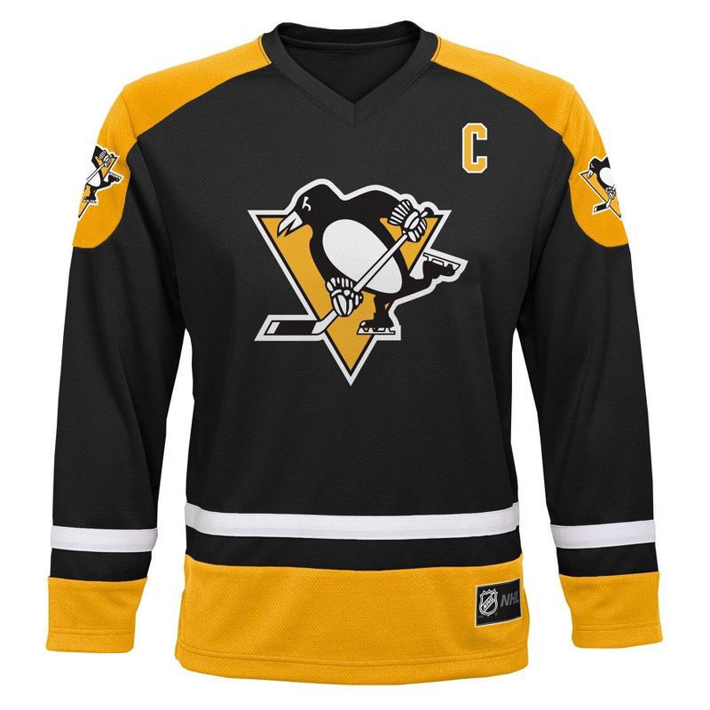 slide 2 of 2, NHL Pittsburgh Penguins Boys' Sidney Crosby Team Jersey - L, 1 ct
