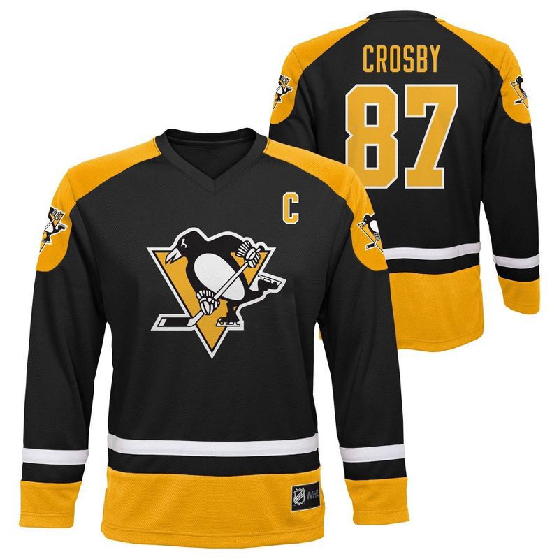 slide 1 of 2, NHL Pittsburgh Penguins Boys' Sidney Crosby Team Jersey - L, 1 ct