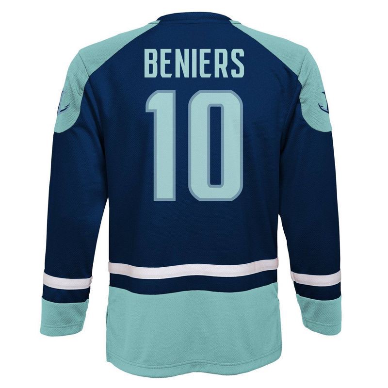 slide 2 of 2, NHL Seattle Kraken Boys' Matty Beniers Team Jersey - M, 1 ct