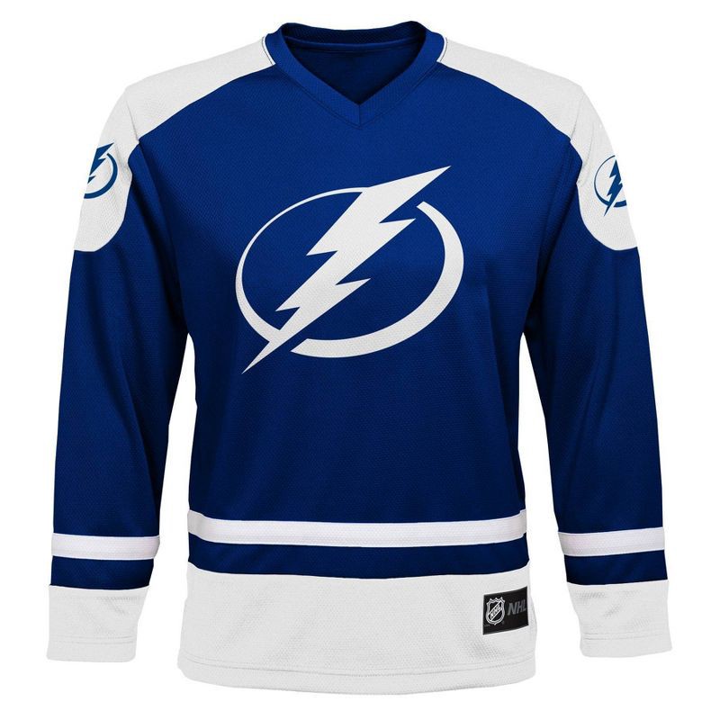slide 1 of 2, NHL Tampa Bay Lightning Boys' Nikita Kucherov Team Jersey - XS, 1 ct