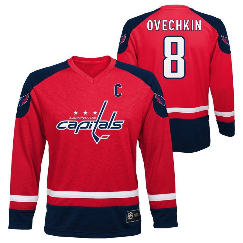 slide 1 of 2, NHL Washington Capitals Boys' Alexander Ovechkin Team Jersey - L, 1 ct