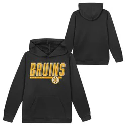 NHL Boston Bruins Boys' Poly Fleece Hooded Sweatshirt - L