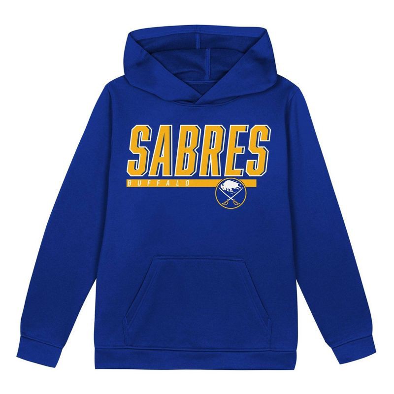 slide 2 of 3, NHL Buffalo Sabres Boys' Poly Fleece Hooded Sweatshirt - XL, 1 ct