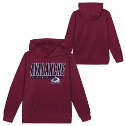 NHL Colorado Avalanche Boys' Poly Fleece Hooded Sweatshirt - L