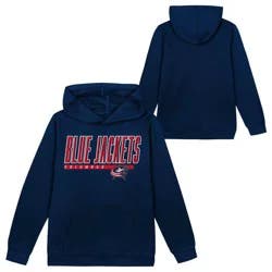 NHL Columbus Blue Jackets Boys' Poly Fleece Hooded Sweatshirt - L