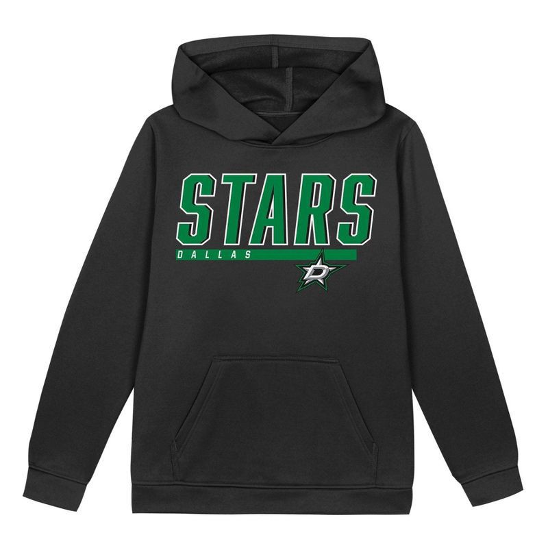 slide 2 of 3, NHL Dallas Stars Boys' Poly Fleece Hooded Sweatshirt - XS, 1 ct