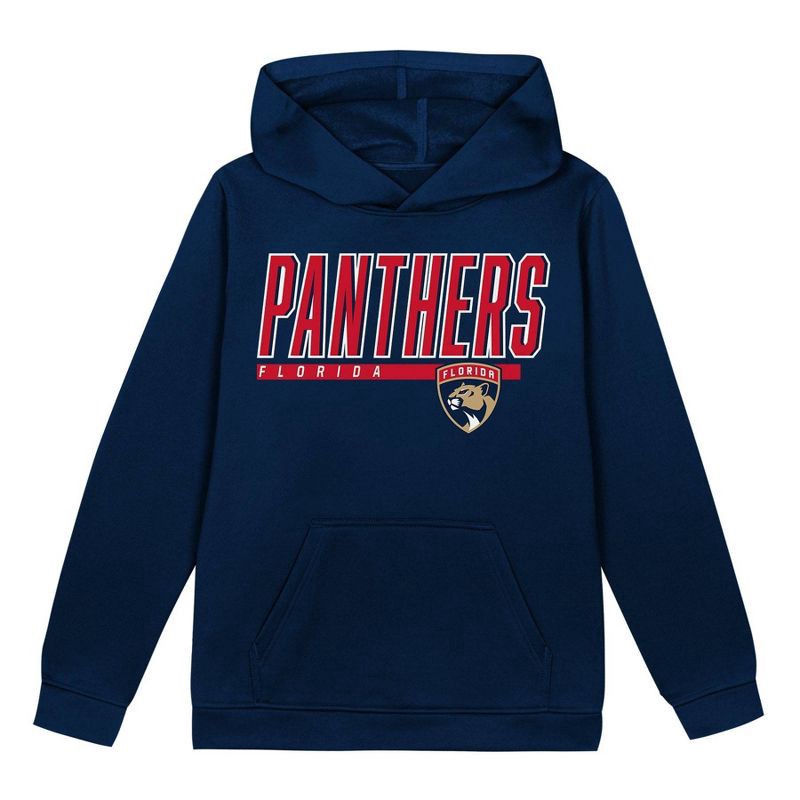 slide 2 of 3, NHL Florida Panthers Boys' Poly Fleece Hooded Sweatshirt - XL, 1 ct
