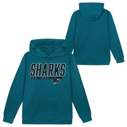 NHL San Jose Sharks Boys' Poly Fleece Hooded Sweatshirt - L