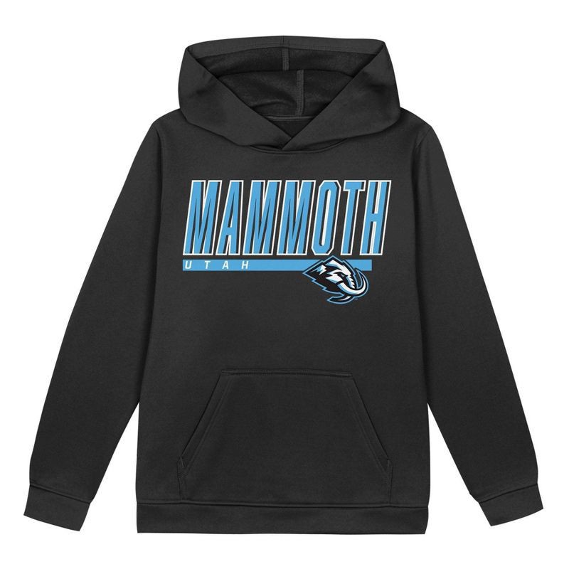 slide 2 of 3, NHL Utah Hockey Club Boys' Poly Fleece Hooded Sweatshirt - XS, 1 ct