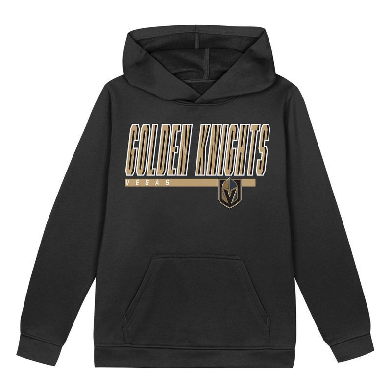 slide 2 of 3, NHL Vegas Golden Knights Boys' Poly Fleece Hooded Sweatshirt - S, 1 ct