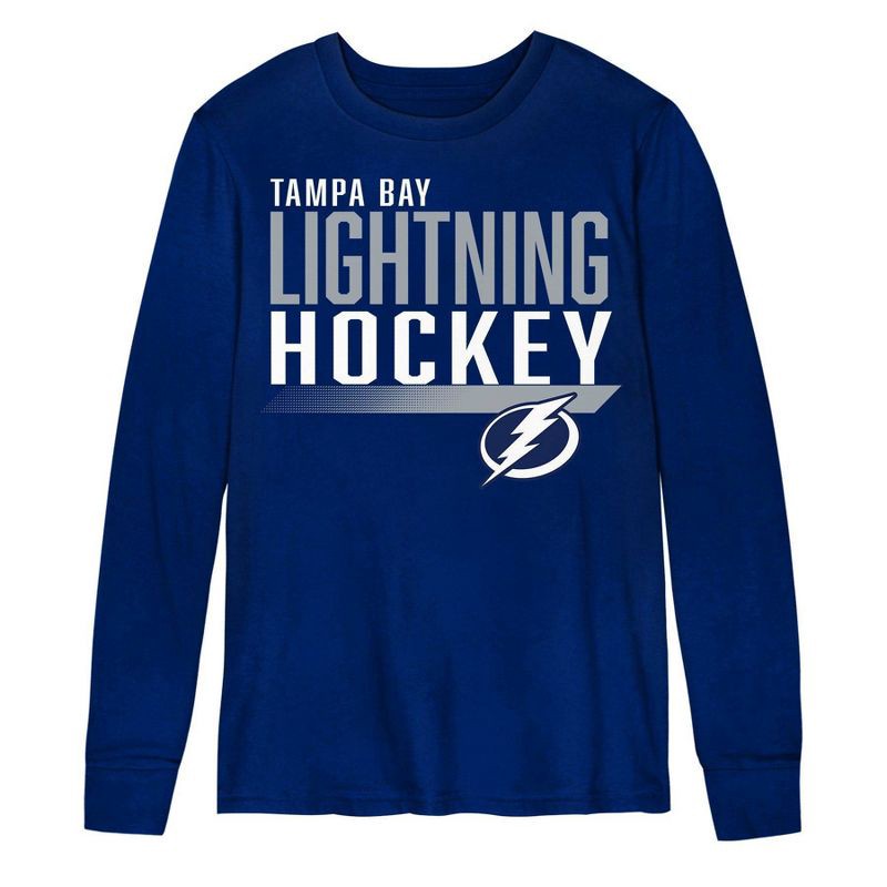 slide 2 of 3, NHL Tampa Bay Lightning Boys' Long Sleeve T-Shirt - S, 1 ct