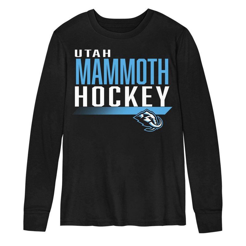 slide 2 of 3, NHL Utah Hockey Club Boys' Long Sleeve T-Shirt - XL, 1 ct
