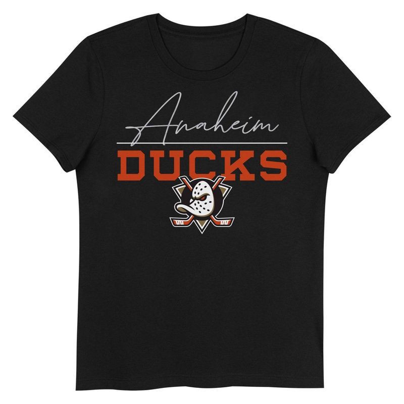 slide 1 of 1, NHL Anaheim Ducks Girls' V-Neck T-Shirt - XS, 1 ct