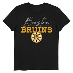NHL Boston Bruins Girls' V-Neck T-Shirt - L