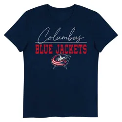 NHL Columbus Blue Jackets Girls' V-Neck T-Shirt - XS