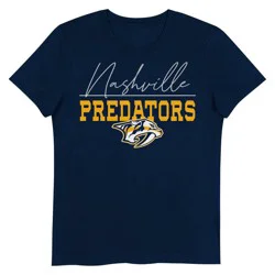 NHL Nashville Predators Girls' V-Neck T-Shirt - L