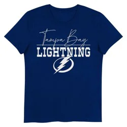 NHL Tampa Bay Lightning Girls' V-Neck T-Shirt - L