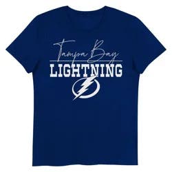 NHL Tampa Bay Lightning Girls' V-Neck T-Shirt - L