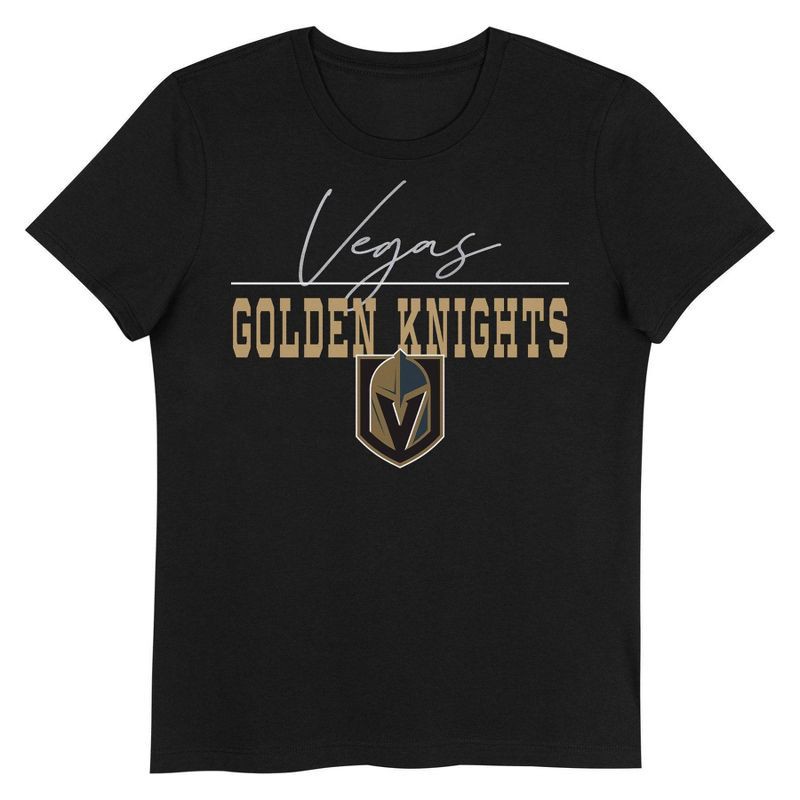 slide 1 of 1, NHL Vegas Golden Knights Girls' V-Neck T-Shirt - S, 1 ct