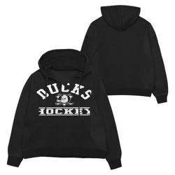 NHL Anaheim Ducks Girls' Long Sleeve Hooded Sweatshirt - S