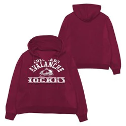 NHL Colorado Avalanche Girls' Long Sleeve Hooded Sweatshirt - M