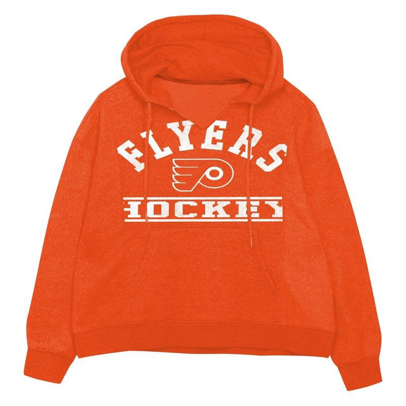 slide 2 of 3, NHL Philadelphia Flyers Girls' Long Sleeve Hooded Sweatshirt - S, 1 ct