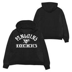 NHL Pittsburgh Penguins Girls' Long Sleeve Hooded Sweatshirt - S