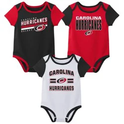 NHL Carolina Hurricanes Infant Boys' 3pk Bodysuit - 18M