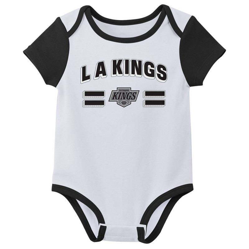 slide 4 of 4, NHL Los Angeles Kings Infant Boys' 3pk Bodysuit - 12M, 3 ct