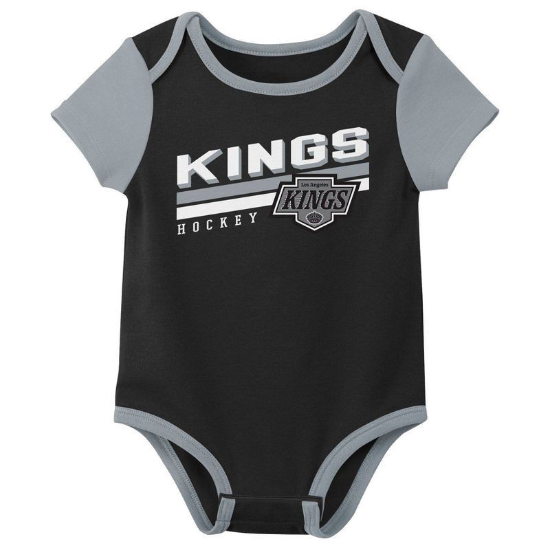 slide 3 of 4, NHL Los Angeles Kings Infant Boys' 3pk Bodysuit - 12M, 3 ct