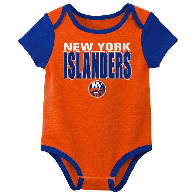 slide 2 of 4, NHL New York Islanders Infant Boys' 3pk Bodysuit - 12M, 3 ct